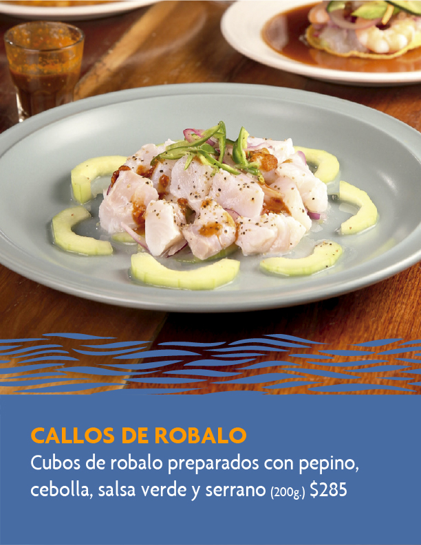 Marejada menu callos de robalo