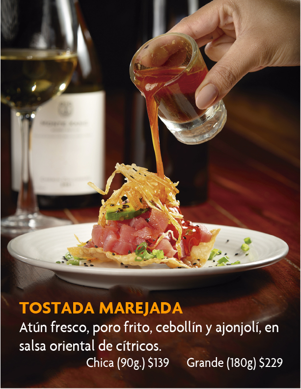 Marejada menu tostada marejada