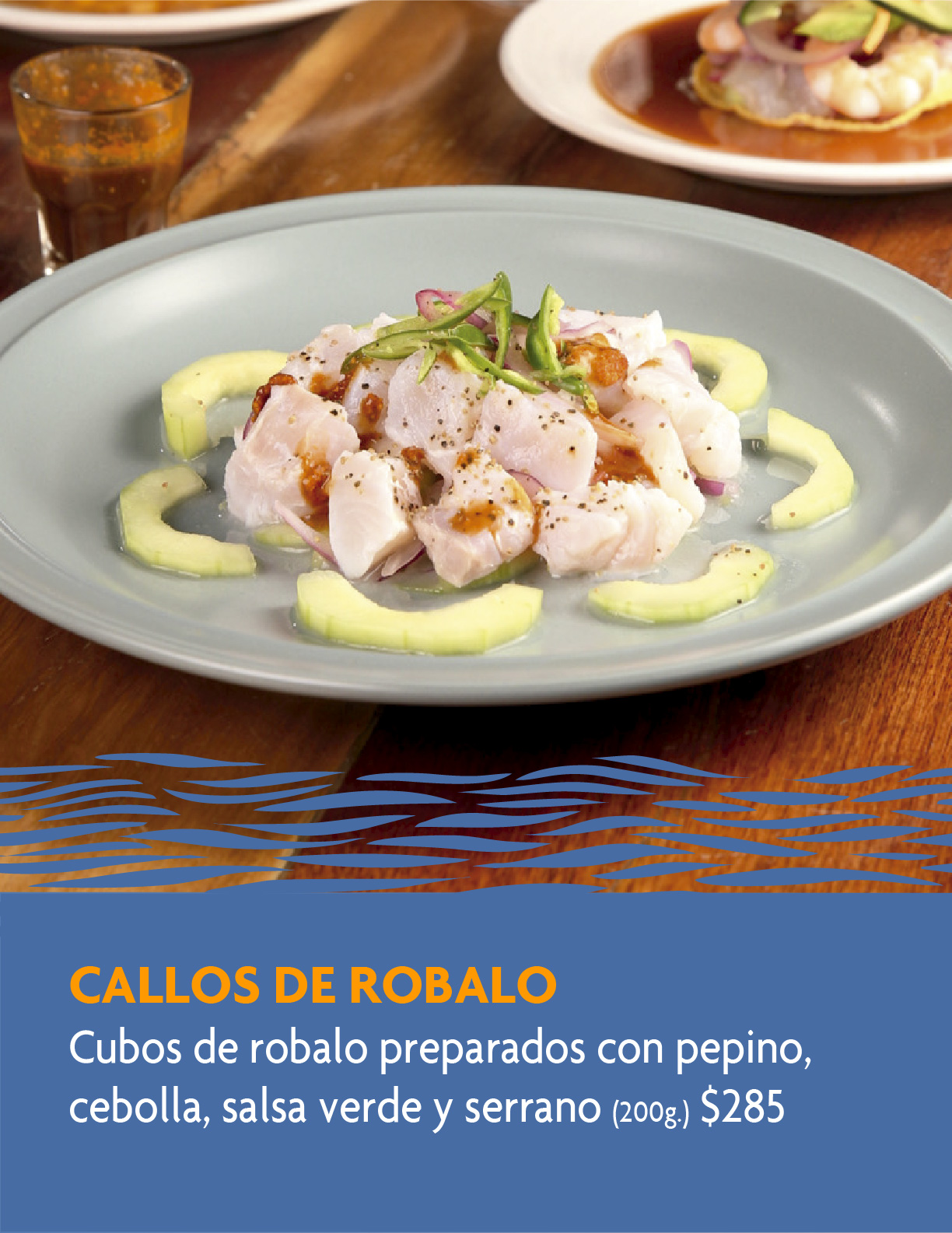 Marejada menu callos de robalo